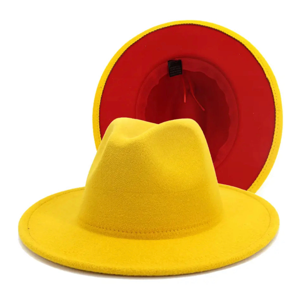Gold with Red Bottom Fedora