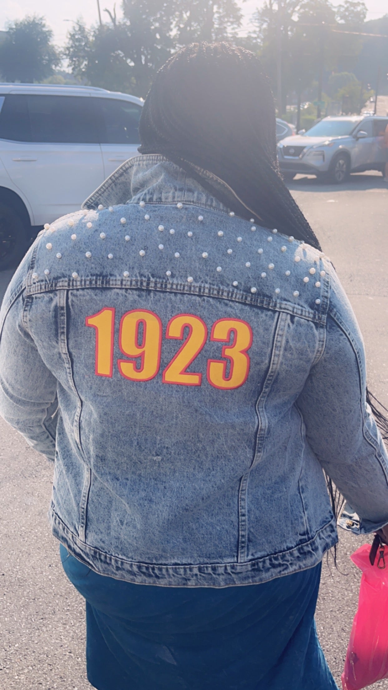 1923 Embroidered Pearl Jean Jacket
