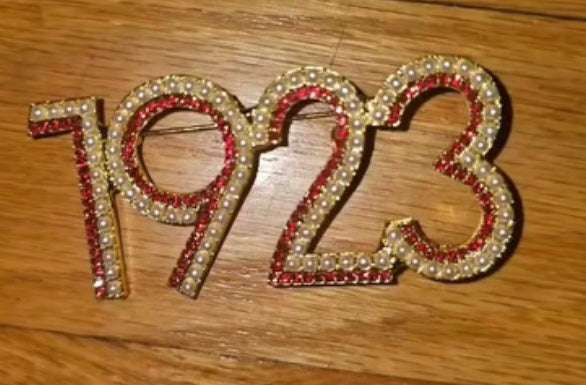1923 Red and Gold Pin