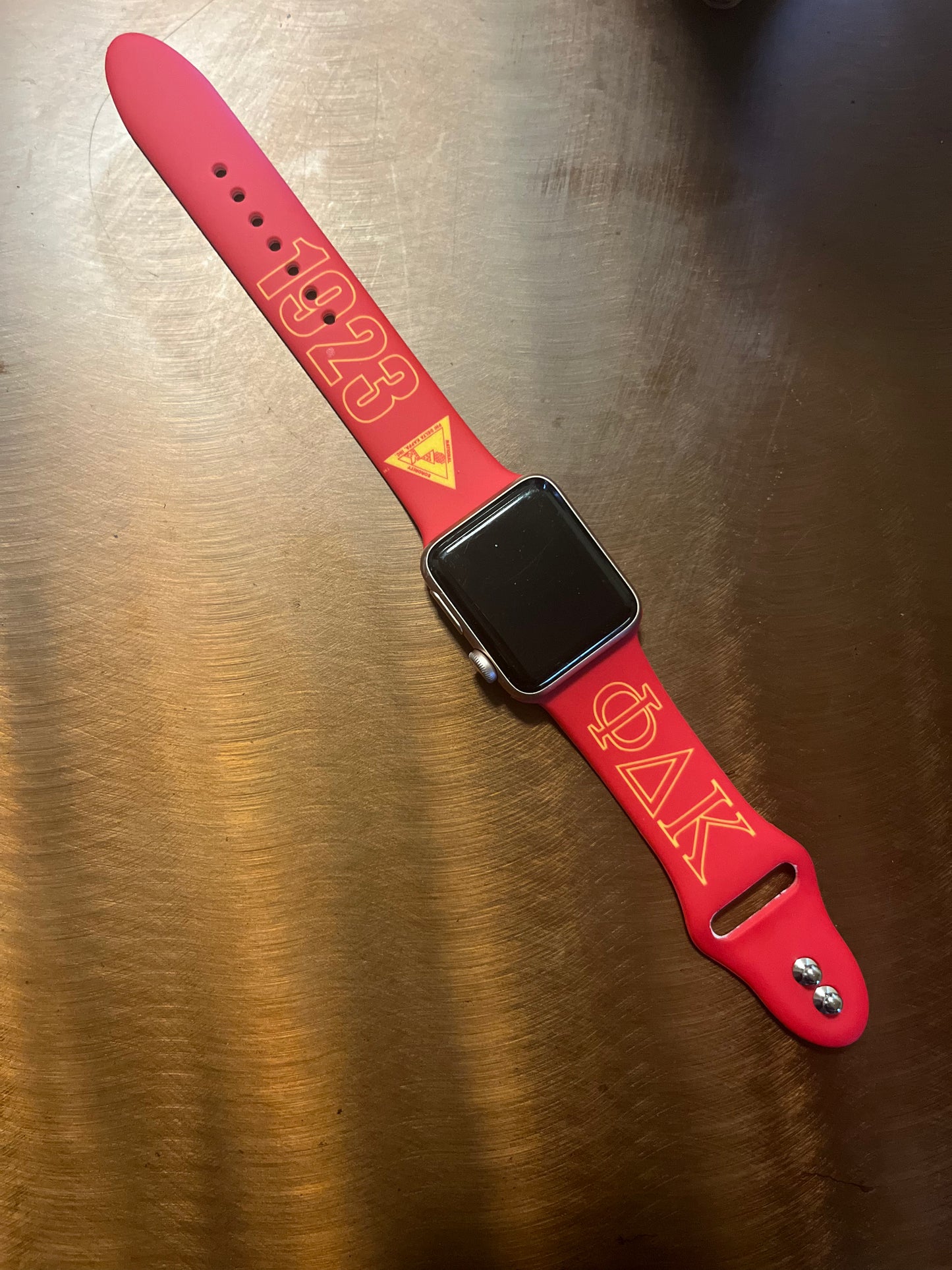 Sleek silicone 1923 ΦΔK logo Apple watch Band (38mm 40mm 41mm )