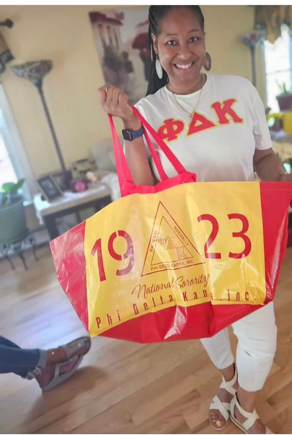 Red and Gold Large NSPDK 1923 Reusable Bag